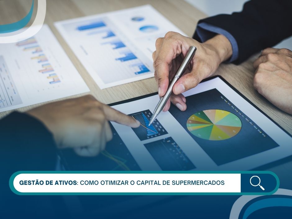 Análise de gráficos sobre gestão de ativos em supermercados